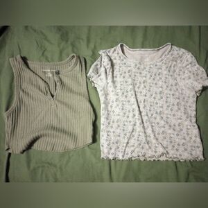 American Eagle Outfitters Cropped Tee And Tank